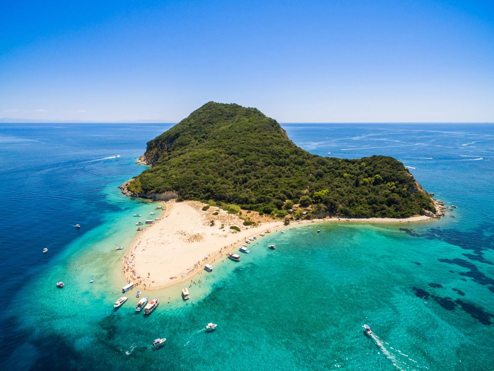 Marathonisi Island in Zakynthos