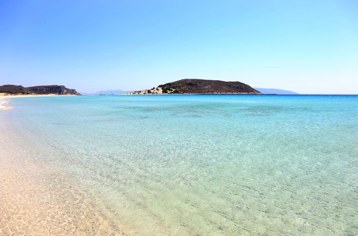 Landscape of Simos beach Elafonisos Greece Landscape of Simos beach Elafonisos Greece